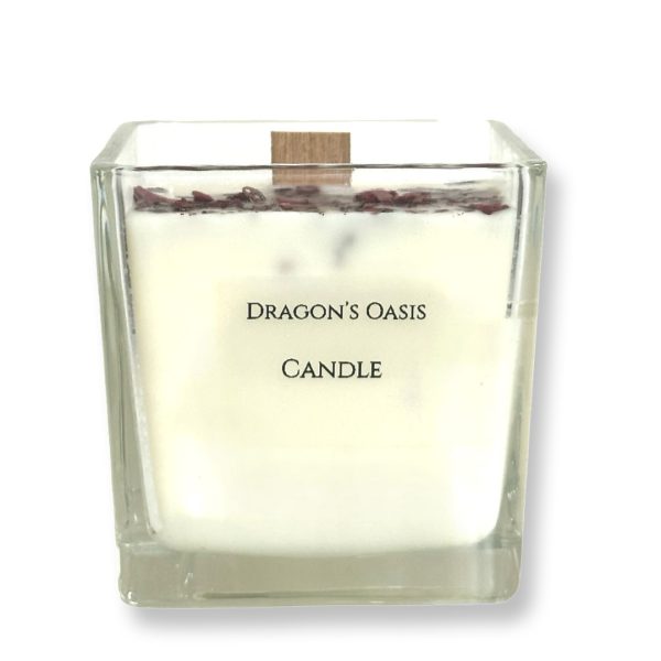 Boo-Bee-Dragon’s Oasis | נר יוקרתי טבעי עם שרף "דם הדרקון