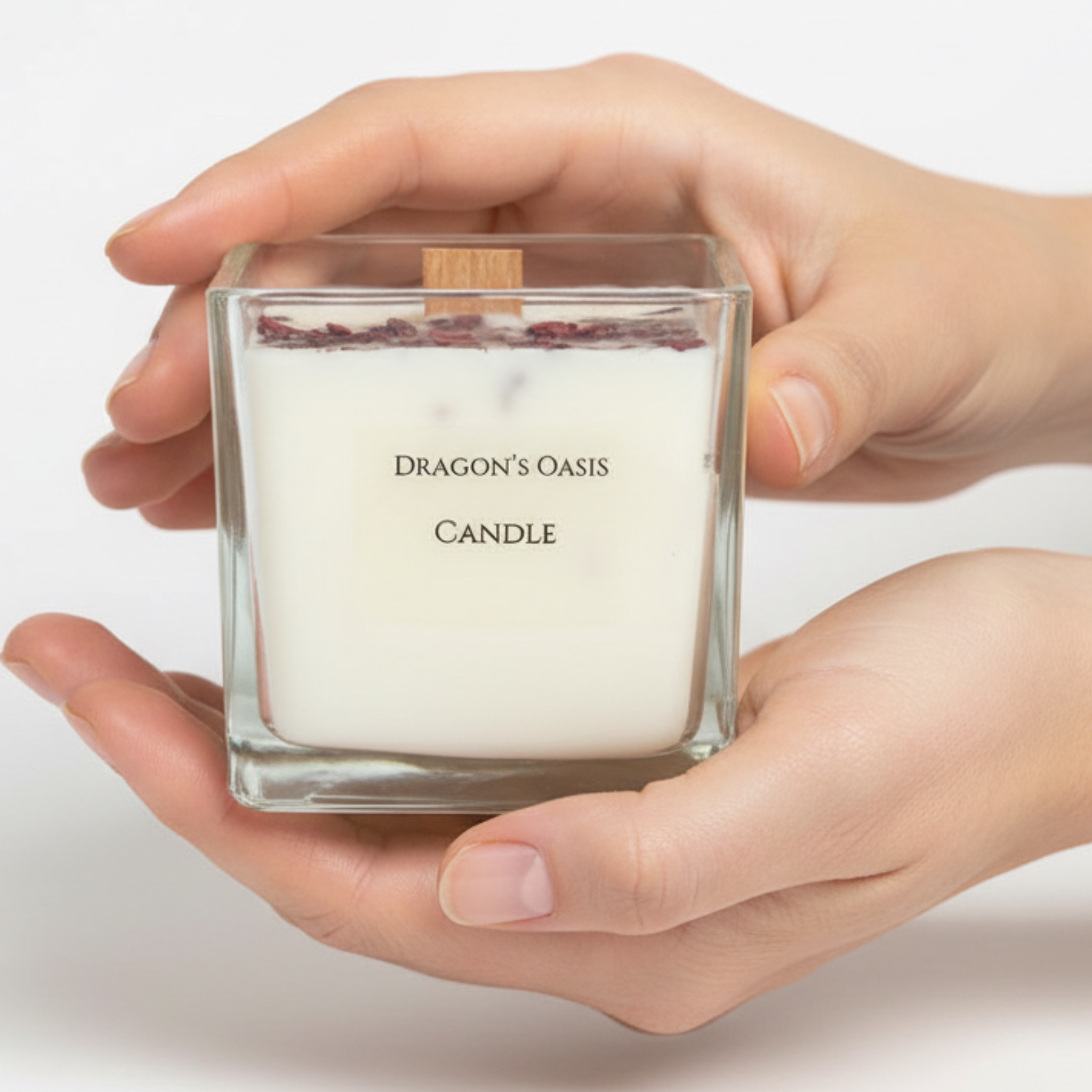 Boo-Bee-Dragon’s Oasis | נר יוקרתי טבעי עם שרף "דם הדרקון