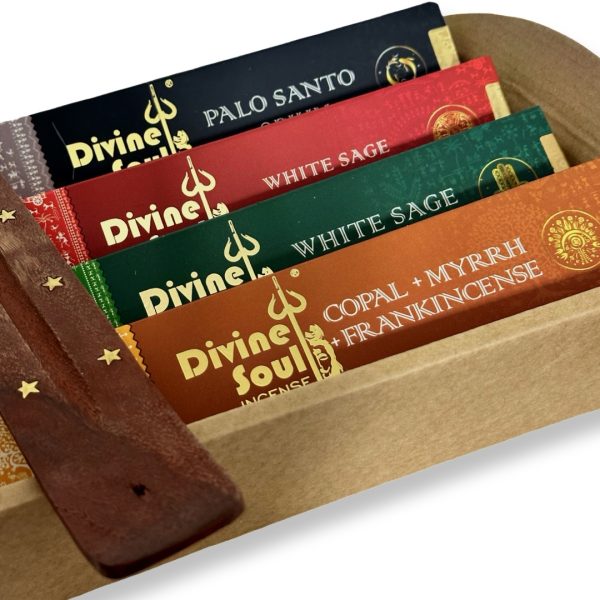 Incense | מארז 4 קטורות דיוויין פרימיום ''מפתח הממלכות'' ומעמד קטורת