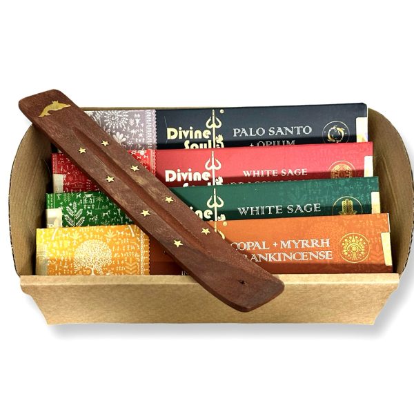 Incense | מארז 4 קטורות דיוויין פרימיום ''מפתח הממלכות'' ומעמד קטורת