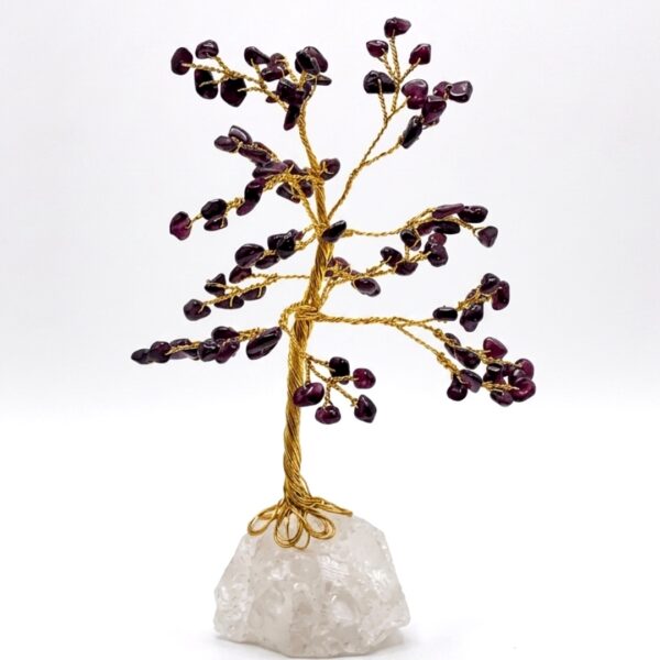 Cristal-עץ אבני קריסטל גארנט לאהבה,תשוקה,אנרגיה,הרמוניה ולביטחון עצמי