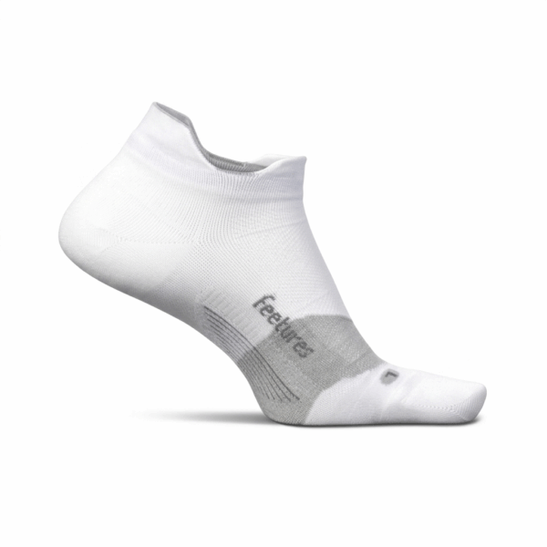 Feetures | Elite Ultra Light No Show Tab-גרבי ספורט יוניסקס צבע לבן