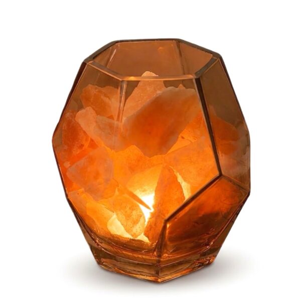 Cristal-מנורת מלח הימלאיה אורגנית מעוצבת לאיזון ורוגע